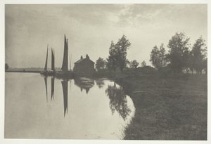 Cantley: Wherries wachten op de kentering van het getij door Peter Henry Emerson