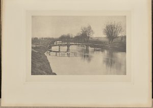 Loopbrug bij Cheshunt door Peter Henry Emerson
