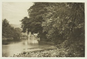 Rowsley Bridge, aan de Derwent door Peter Henry Emerson