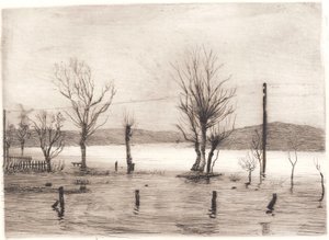 Winterlandschap bij Tyreholm door Peter Vilhelm Ilsted