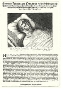 Het lichaam van Henri du Val, Graaf van Dampierre