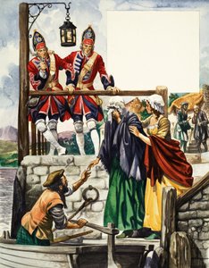 Bonnie Prince Charlie ontsnapt naar Skye door Peter Jackson