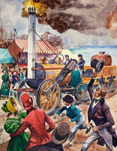 George Stephenson en de Rocket door Peter Jackson