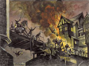 De slag bij London Bridge door Peter Jackson