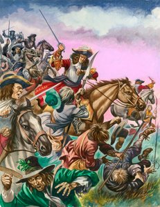 De Hertog van Monmouth bij de Slag van Sedgemoor door Peter Jackson