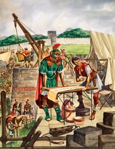 De Keizer Hadrianus controleert het werk door Peter Jackson