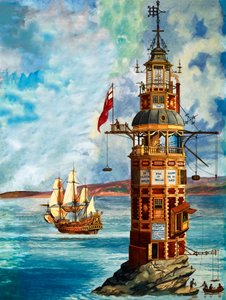 De Eerste Eddystone Vuurtoren door Peter Jackson