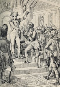 Eerste uitreiking van de kruisen van het Legioen van Eer (opgericht in 1802) in de Kerk van de Invalides op 14 juli door Peter Johann Nepomuck Geiger