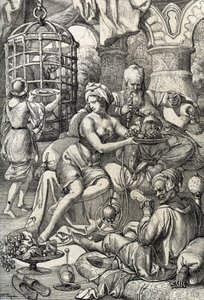 Sultan Bayezid I (of Bajazet) door Peter Johann Nepomuck Geiger