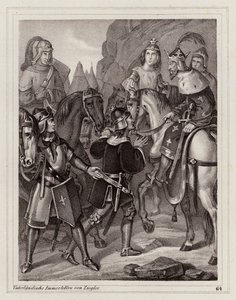 Lodewijk de Vrome, koning der Franken en Heilige Roomse keizer door Peter Johann Nepomuk Geiger