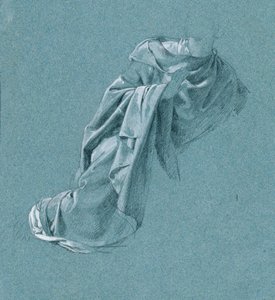Kledingstudie voor "Arindal en Daura". door Peter Krafft