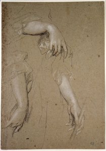 Studies van handen, 17e eeuw door Peter Lely