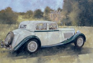 De Groene en Witte Bentley bij Althorp