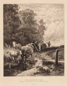 De terugkerende kudde door Peter Moran