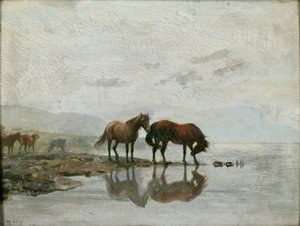 Waterstation door Peter Nicolai Arbo
