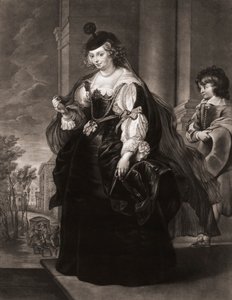 Helena Fourment. Portret. door Peter Paul (after) Rubens