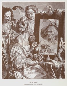 De Oude Coquette, ca. 1630 (litho)