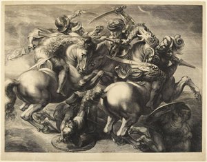 Slag bij Anghiari door Peter Paul Rubens