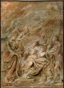 Geboorte van de dauphin, Lodewijk XIII, 1622 door Peter Paul Rubens