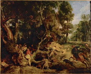 Boarhunt door Peter Paul Rubens