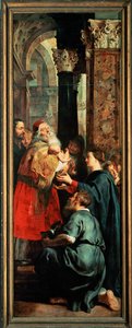 Kruisafneming, rechterpaneel: Presentatie in de Tempel (schilderij) door Peter Paul Rubens