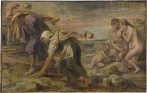 Deucalion en Pyrrha door Peter Paul Rubens