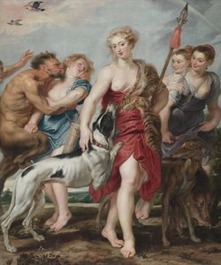 Diana en Haar Nimfen Vertrekken voor de Jacht, c.1615 door Peter Paul Rubens
