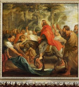 De intocht van Christus in Jeruzalem