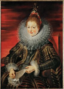 Infanta Isabella Clara Eugenia, ca.1613-15 (olieverf op hout) door Peter Paul Rubens