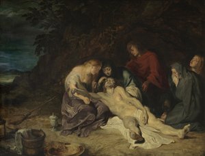 Rouw over de Dode Christus met St. Johannes en de Heilige Vrouwen door Peter Paul Rubens