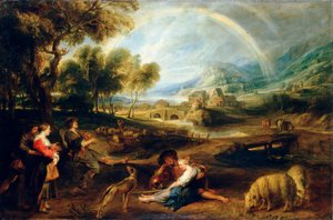 Landschap met een Regenboog, begin 1630s