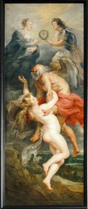Le Triomphe de la verite, ou La parfaite et sincère union de la reine-mère et de son fils ... door Peter Paul Rubens
