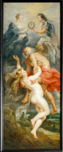 De triomf van de waarheid door Peter Paul Rubens