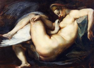 Leda en de Zwaan, 1598-1599