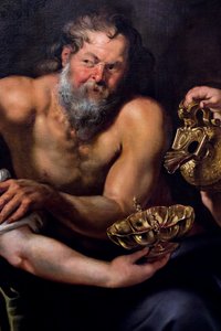 Lot en zijn dochters, ca. 1610 (Olieverf op doek) door Peter Paul Rubens