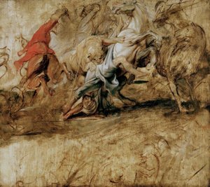 Leeuwenjacht door Peter Paul Rubens