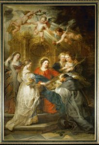 Maria verschijnt aan de heilige Ildefonso door Peter Paul Rubens