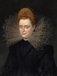 Portret van Margherita Gonzaga 1591-1632, hertogin van Lotharingen door Peter Paul, Rubens