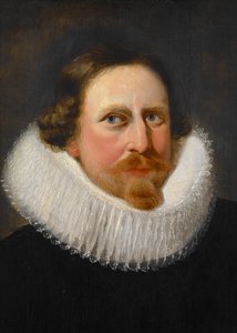 Portret van een man met molensteenkraag