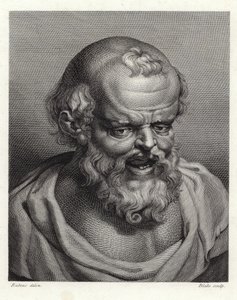 Portret van de oude Griekse filosoof Democritus door Peter Paul Rubens