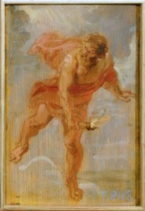 Prometheus brengt het vuur naar de aarde door Peter Paul Rubens