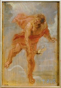 Prometheus met het vuurbrand (schilderij op hout) door Peter Paul Rubens