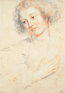 Studie van het hoofd van St. Apollonia door Peter Paul Rubens
