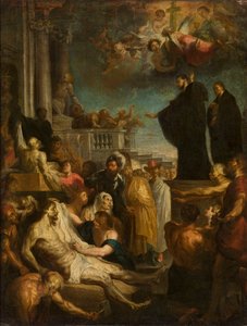 De heilige Franciscus Xaverius die zieken geneest