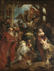 De aanbidding der wijzen door Peter Paul Rubens