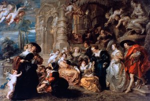 De tuin van de liefde door Peter Paul Rubens