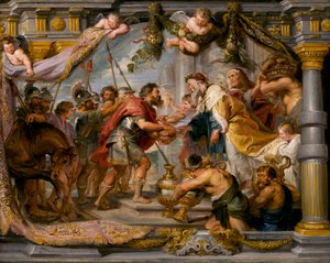 De ontmoeting van Abraham en Melchizedek, ca. 1626