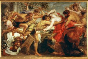 De verkrachting van Deidamia door Peter Paul Rubens