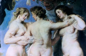 De drie Gratiën (detail), c1636-1638