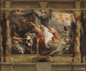 De triomf van de Eucharistie over afgoderij, c.1625
